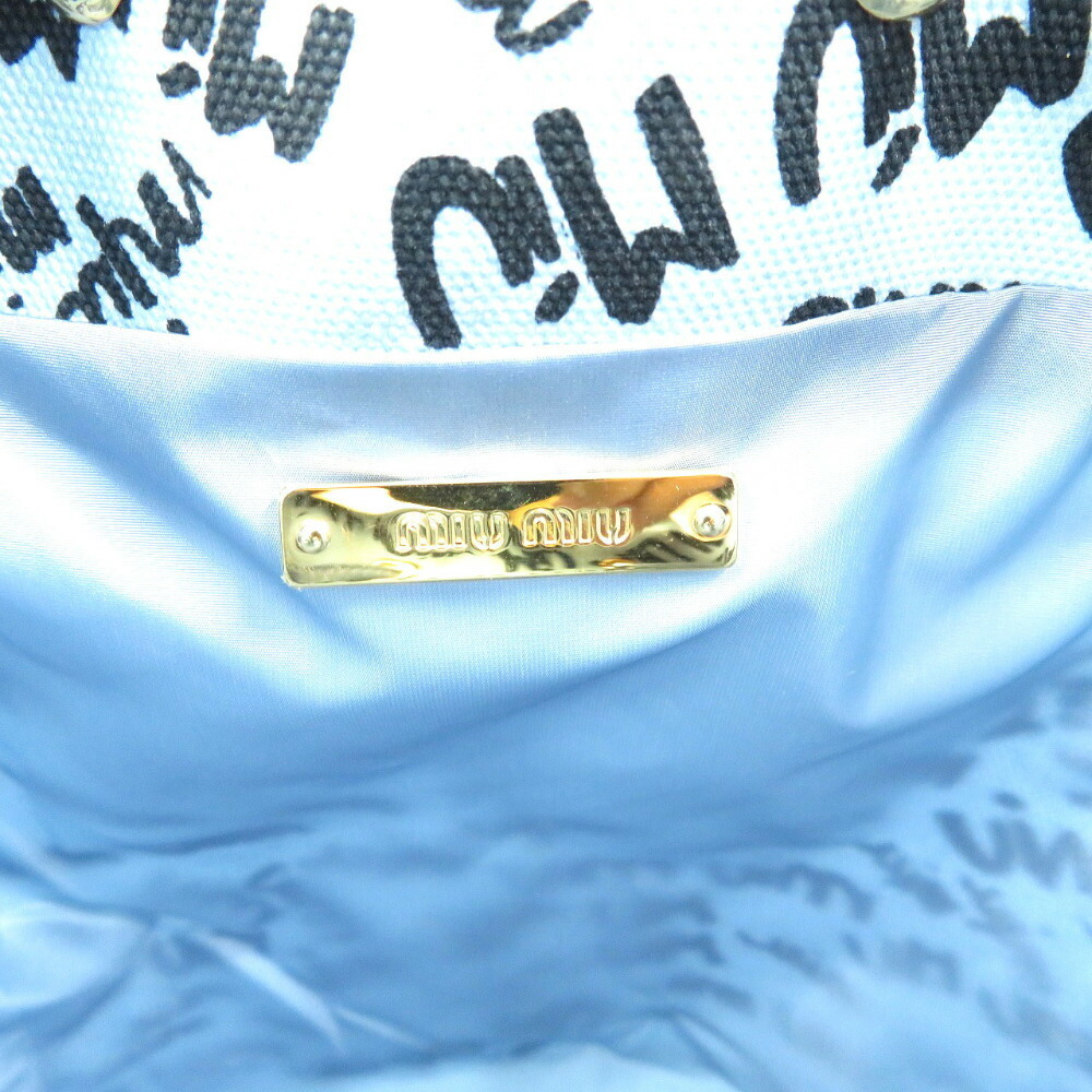 Miu Miu Swallow Pattern Drawstring Bag - Picture 6 of 7